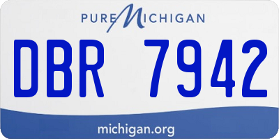 MI license plate DBR7942