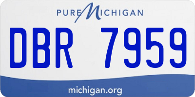 MI license plate DBR7959