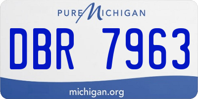 MI license plate DBR7963