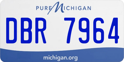 MI license plate DBR7964
