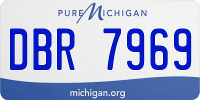 MI license plate DBR7969