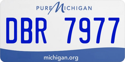 MI license plate DBR7977