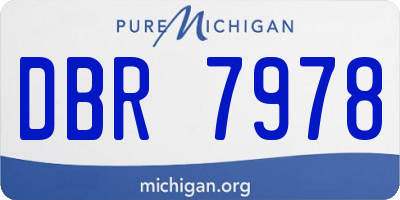 MI license plate DBR7978