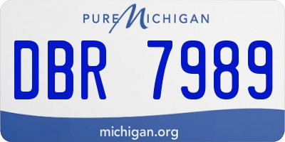 MI license plate DBR7989