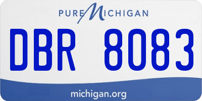 MI license plate DBR8083