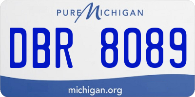 MI license plate DBR8089