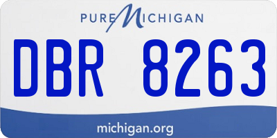 MI license plate DBR8263