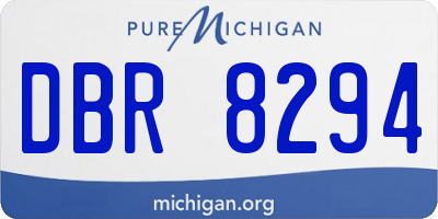 MI license plate DBR8294