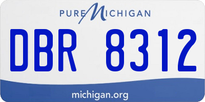 MI license plate DBR8312