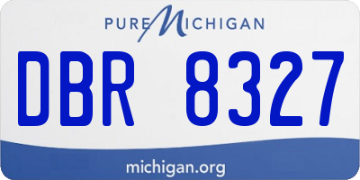 MI license plate DBR8327