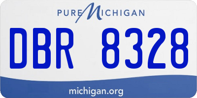 MI license plate DBR8328