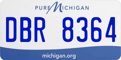 MI license plate DBR8364