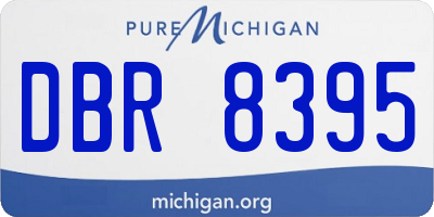 MI license plate DBR8395