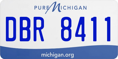 MI license plate DBR8411