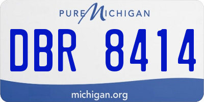 MI license plate DBR8414