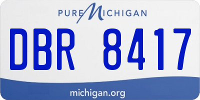 MI license plate DBR8417