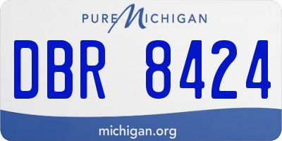 MI license plate DBR8424