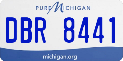 MI license plate DBR8441