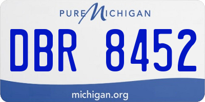 MI license plate DBR8452