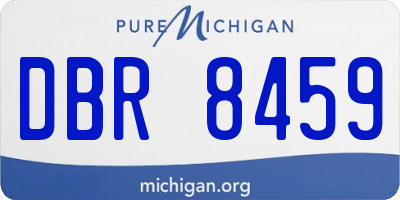 MI license plate DBR8459