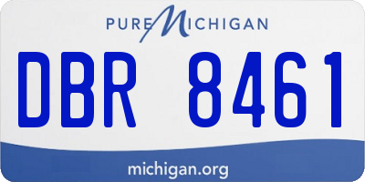 MI license plate DBR8461