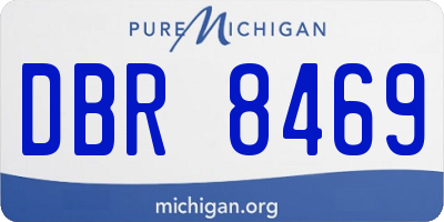 MI license plate DBR8469