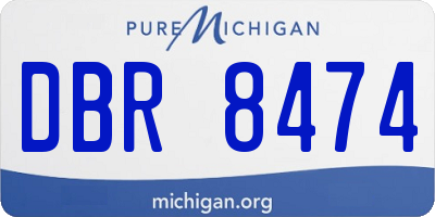 MI license plate DBR8474