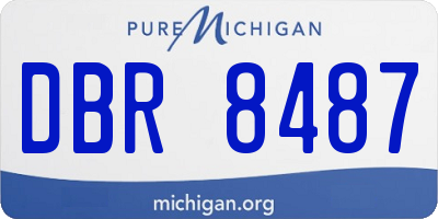 MI license plate DBR8487