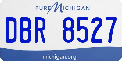MI license plate DBR8527
