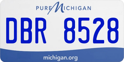 MI license plate DBR8528