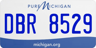 MI license plate DBR8529