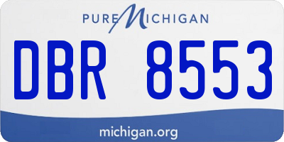 MI license plate DBR8553