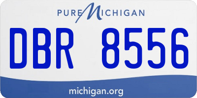 MI license plate DBR8556