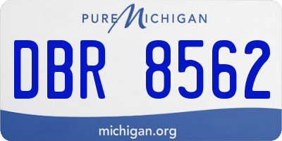 MI license plate DBR8562