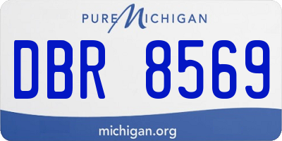MI license plate DBR8569