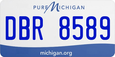 MI license plate DBR8589