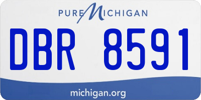 MI license plate DBR8591