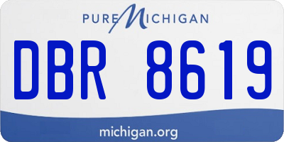 MI license plate DBR8619