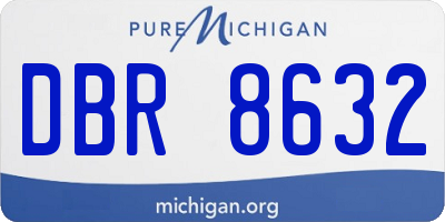 MI license plate DBR8632