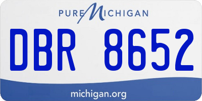 MI license plate DBR8652