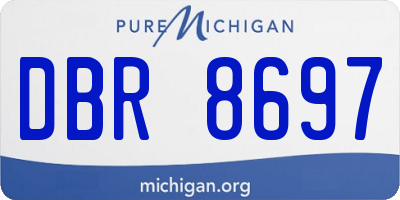 MI license plate DBR8697