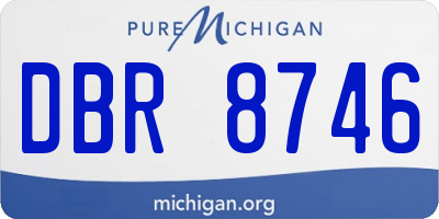 MI license plate DBR8746