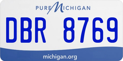 MI license plate DBR8769