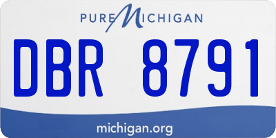 MI license plate DBR8791