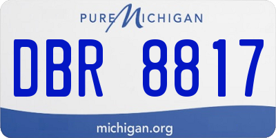 MI license plate DBR8817