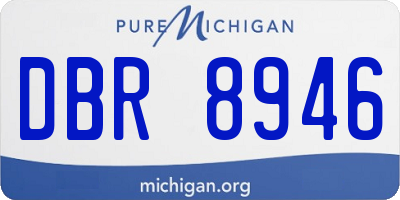 MI license plate DBR8946