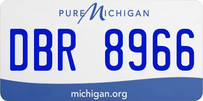 MI license plate DBR8966