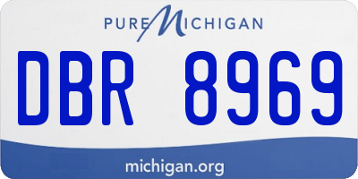 MI license plate DBR8969