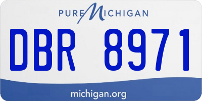 MI license plate DBR8971