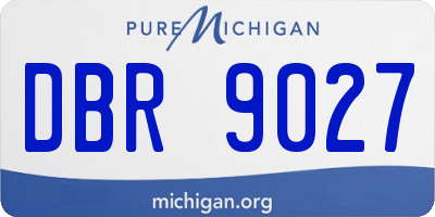 MI license plate DBR9027